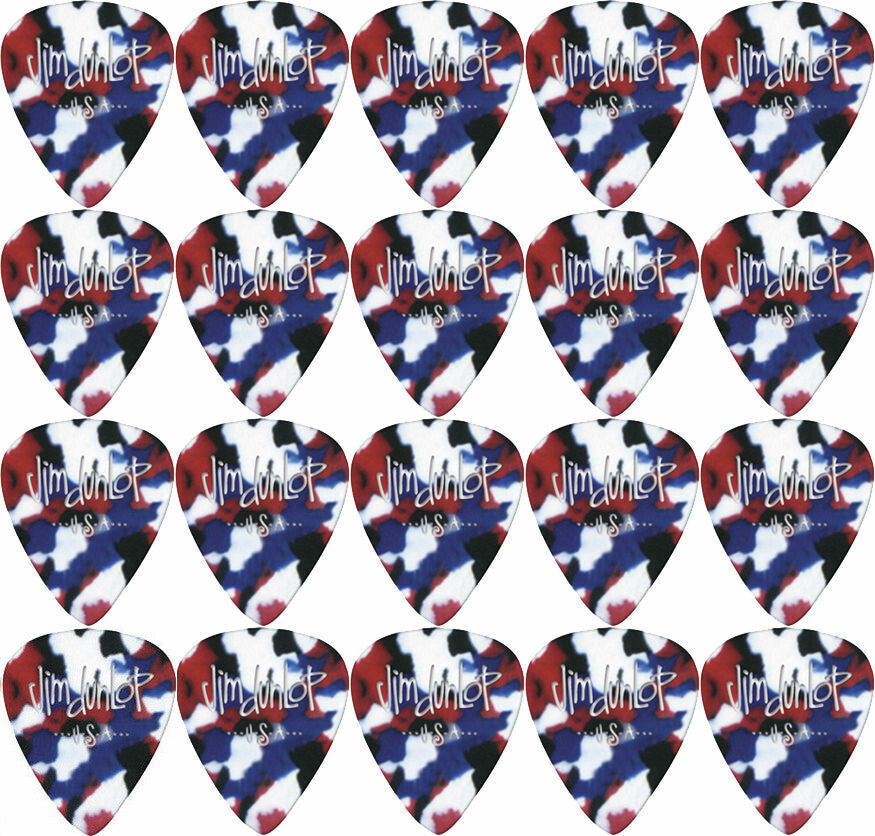 20 x Jim Dunlop Genuine Celluloid Confetti Thin Gauge Guitar Picks *NEW*