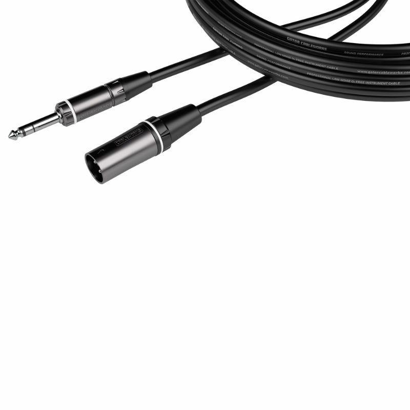 Gator GCWC-XLR-20MTRS 20ft XLR Male to TRS Cable