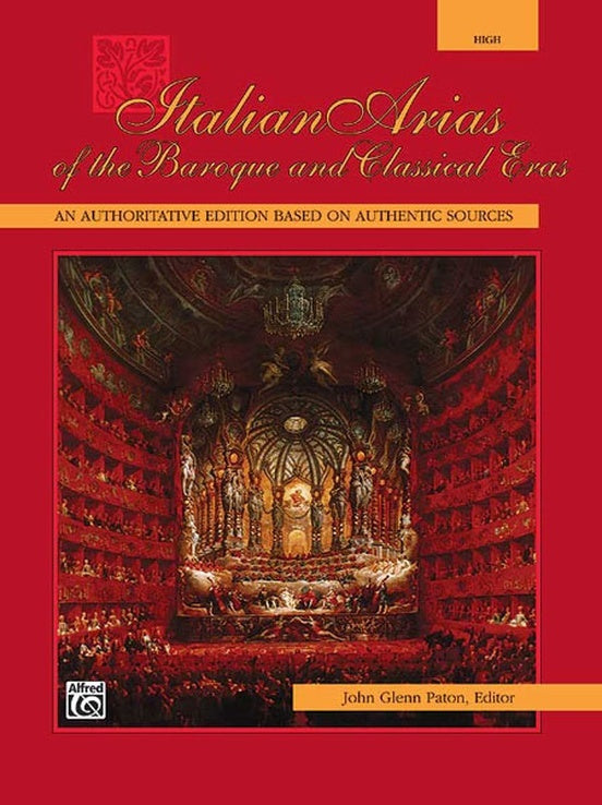 Italian Arias Of Baroque & Classical High Book