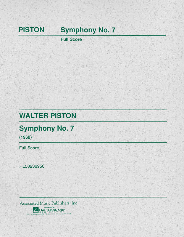 Piston - Symphony No 7 (1960) Full Score