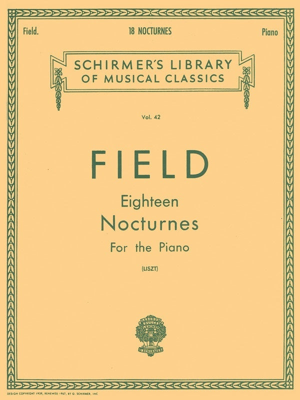 Field - 18 Nocturnes For Piano (Softcover Book)