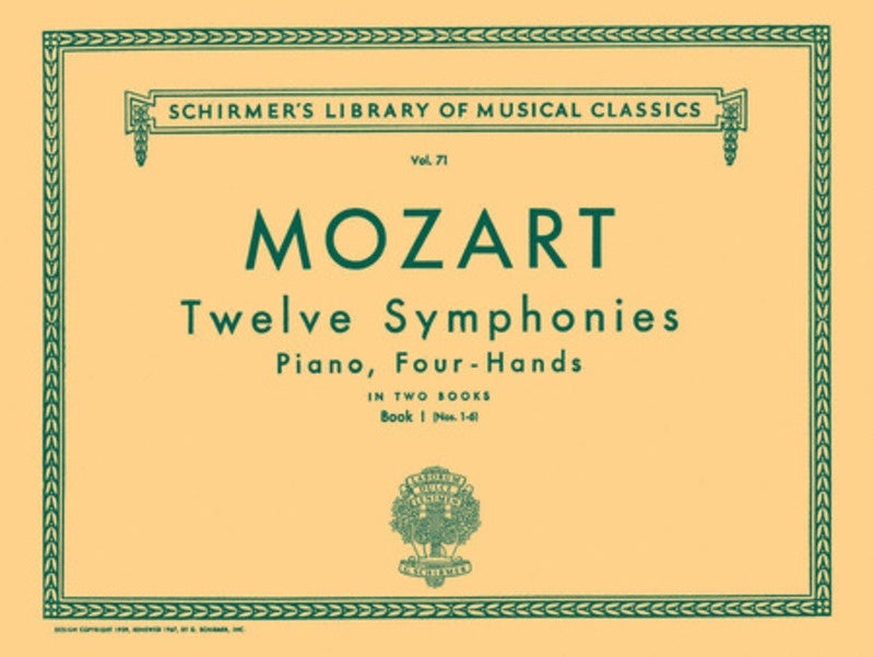 Mozart 12 Symp.1 Lib.71 Piano Duet (Softcover Book)