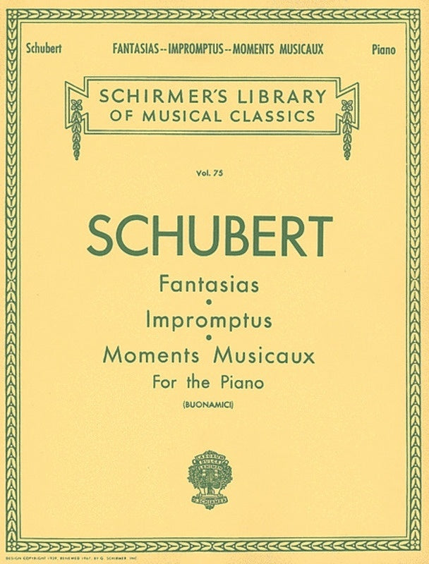 Schubert Fan/Impr/M.Mus.Lib.75 Piano