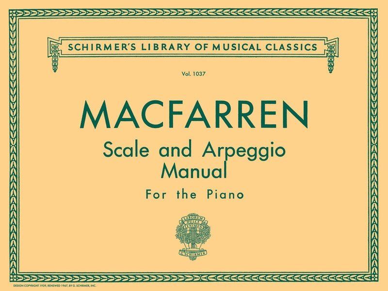 Macfarren Scale and Arpeggio Manual for Piano, G. Schirmer, 112 Pages, Schirmer's Library of Musical Classics
