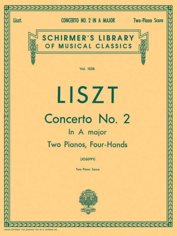 Liszt Concerto N.2 Lib.1058 2 Pianos