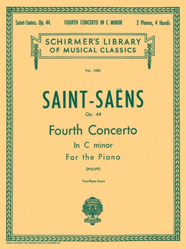 Saint Saens Conc.N.4 Op44 Lib.1486 2 Piano