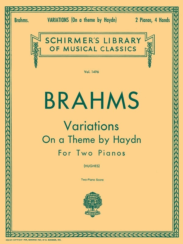 Brahms Var.Th.Haydn Op56B Lib.1496 2 Piano