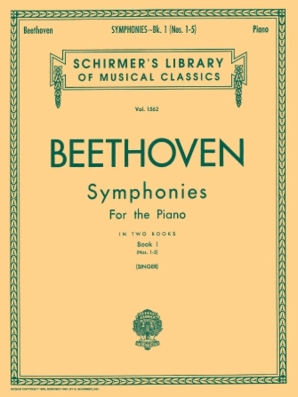 Beethoven Symph.1 Lib.1562 Piano