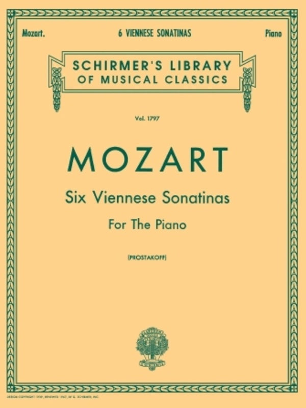 Mozart - 6 Viennese Sonatinas For Piano (Softcover Book)