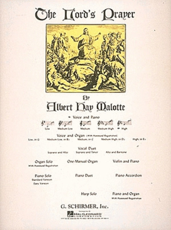 Schirmer - Malotte - The Lords Prayer High Voice In E Flat