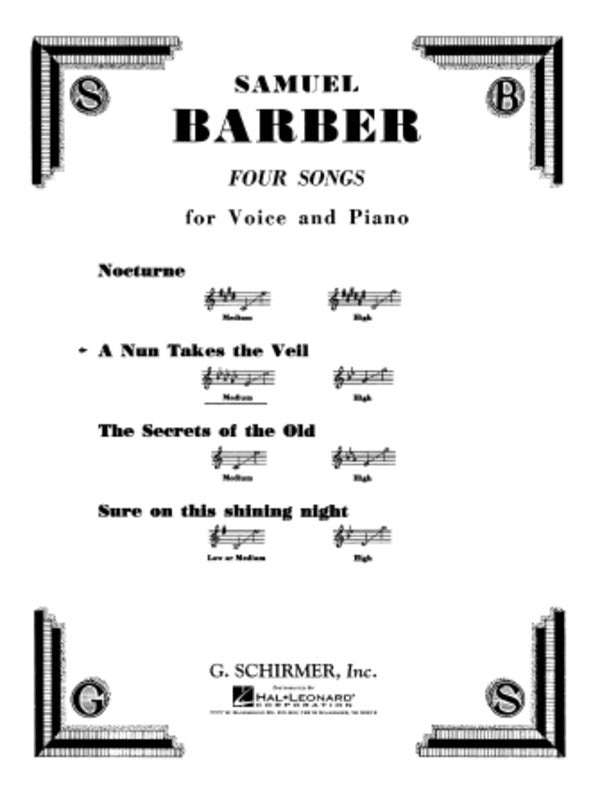 Schirmer - Barber - A Nun Takes The Veil Medium Voice
