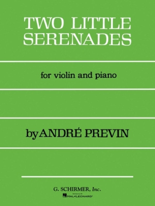 Previn 2 Little Serenades Violin and Piano — view 2