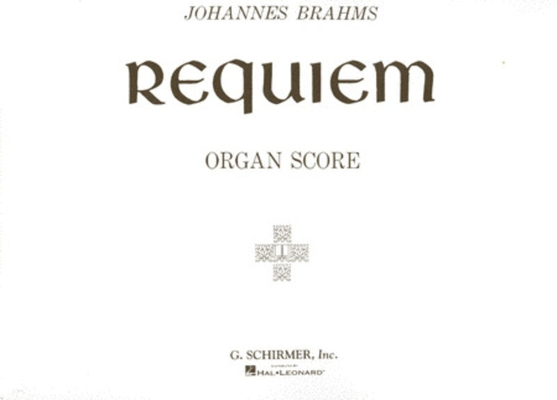 Brahms Requiem Organ Score