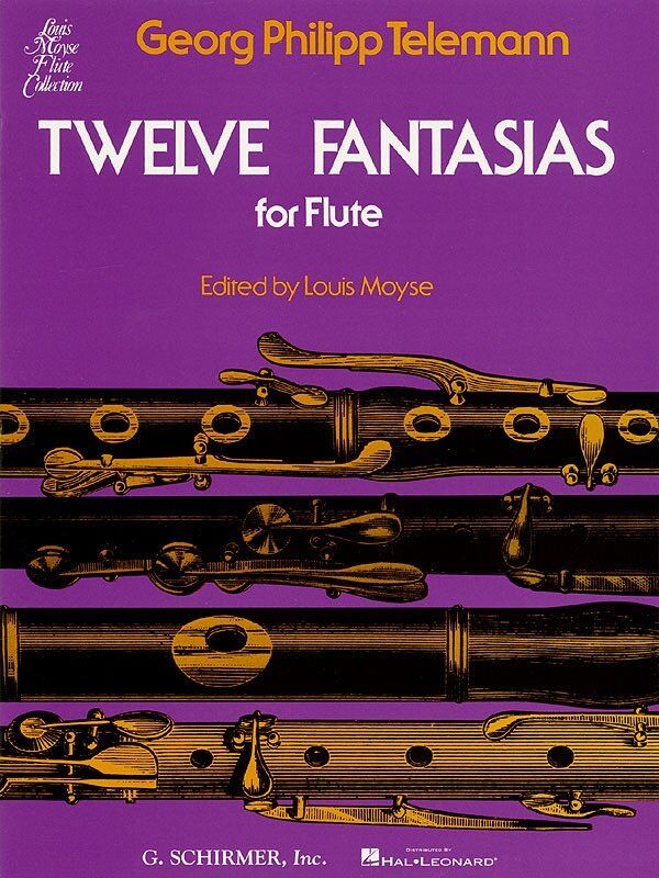 Telemann - Twelve Fantasias for Flute, Flute Solo, G. Schirmer, Inc., 28 Pages