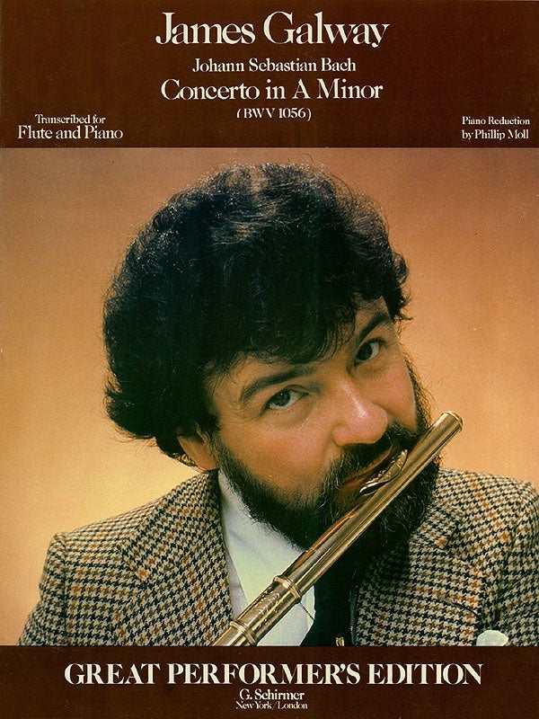 Bach - Concerto A Minor Bwv 1056 Flute/Piano (Softcover Book)