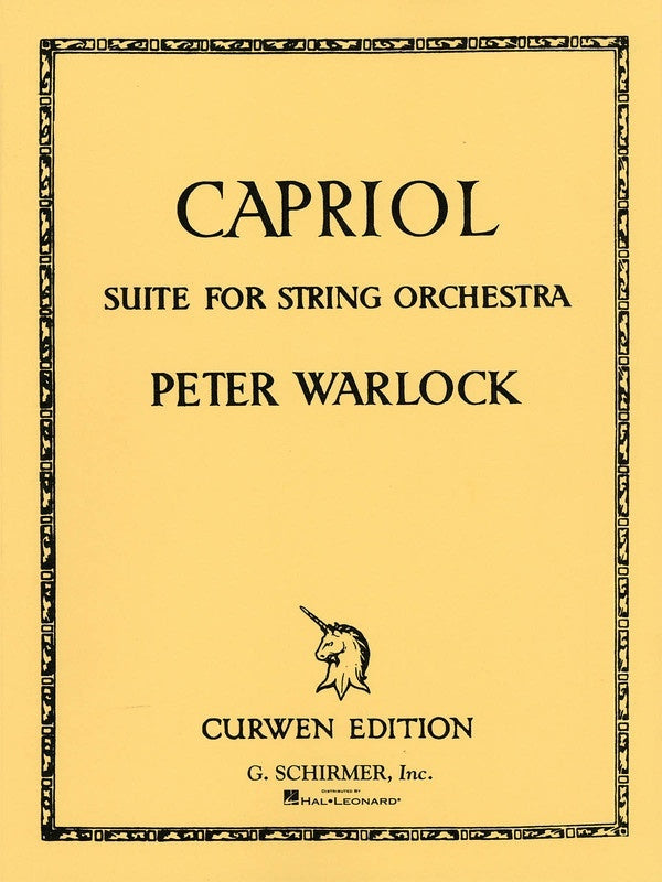 Schirmer - Warlock - Capriol Suite String Orchestra Full Score