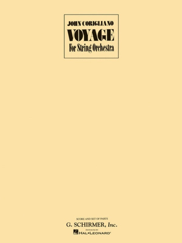 Schirmer - Corigliano - Voyage String Orchestra Score/Parts