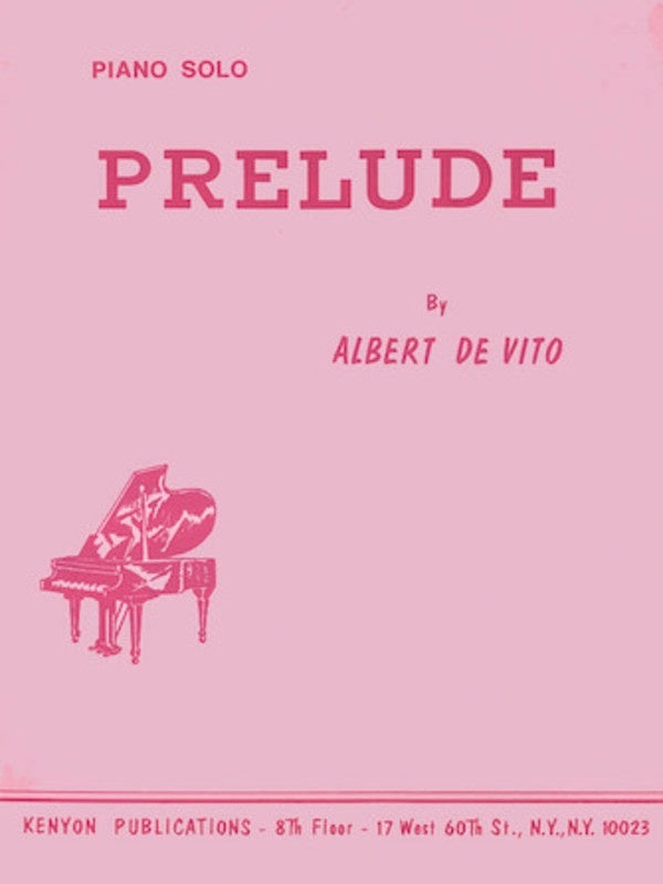 De Vito - Prelude For Piano Solo Softcover Book (Piano)
