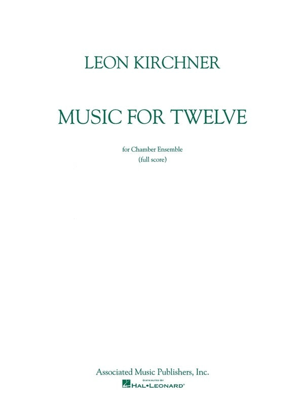 Kirchner - Music For Twelve Full Score — view 2