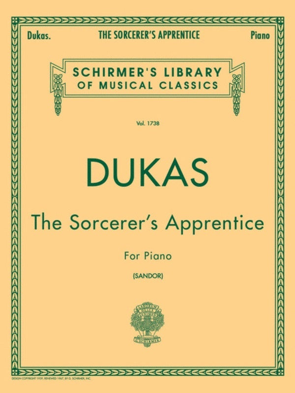 Dukas Sorcerers Appr. Piano Lib.1738