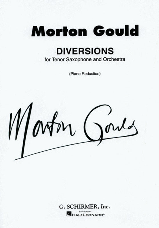 Diversions For Tenor Sax And Piano