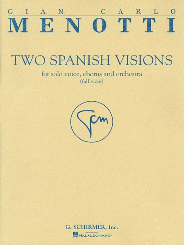 Schirmer - Menotti - 2 Spanish Visions Full Score