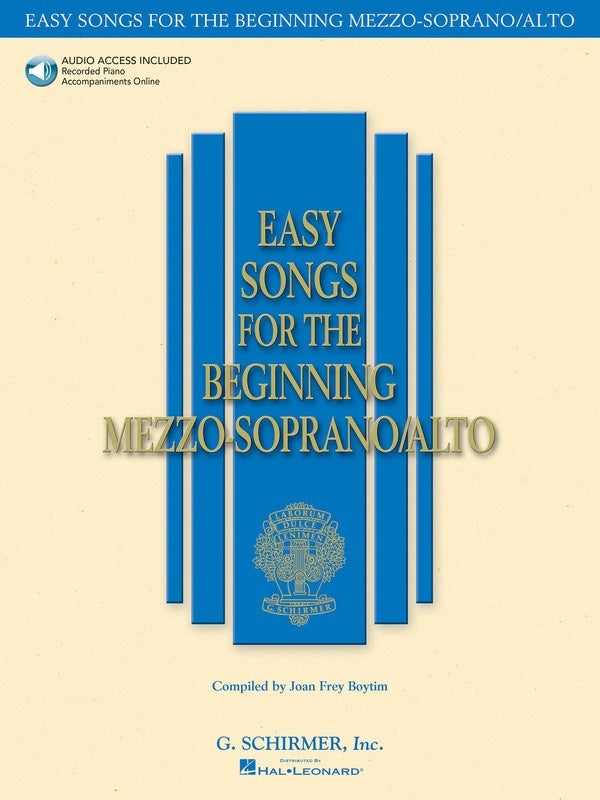 Schirmer - Easy Songs For Beginning Mezzo/Alto Book/Online Audio