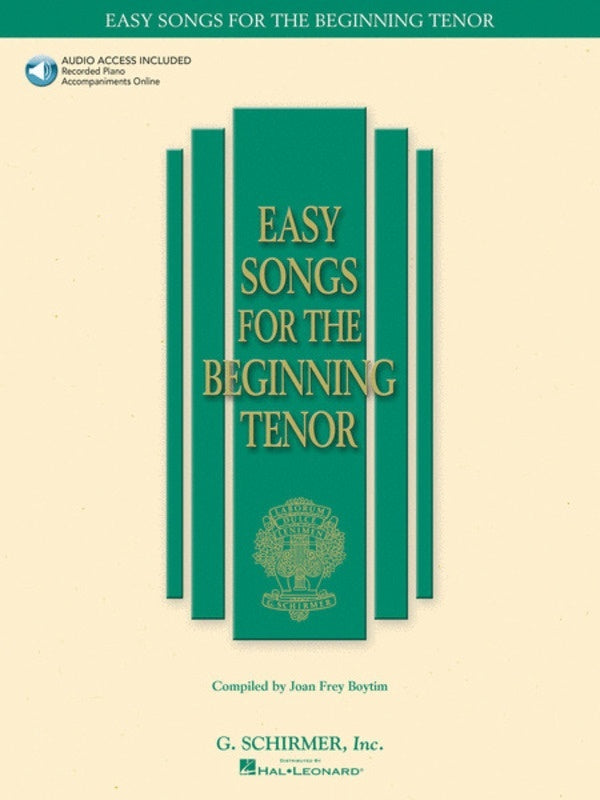 Schirmer - Easy Songs For The Beginning Tenor Book/Online Audio