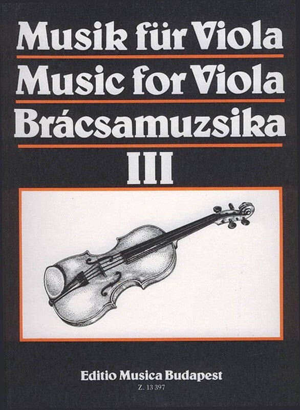 Music For Viola Volume 3 (Softcover Book)