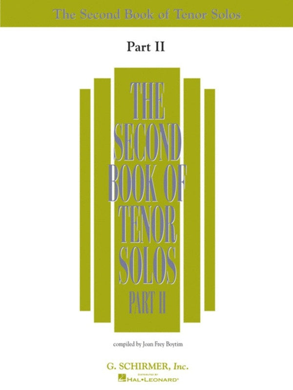 Schirmer - Second Book Of Tenor Solos Pt 2