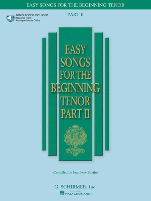 Schirmer - Easy Songs For Beginning Tenor Pt 2 Book/Online Audio