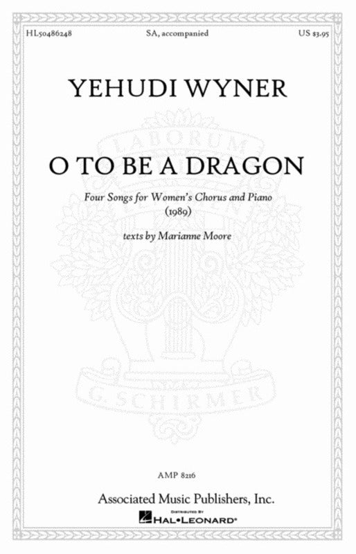 Wyner 4 Songs For Womens Chorus/Piano