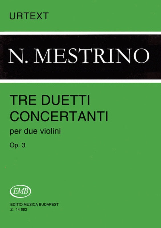 3 Duetti Concertanti Op 3 2 Violin Sco Pts