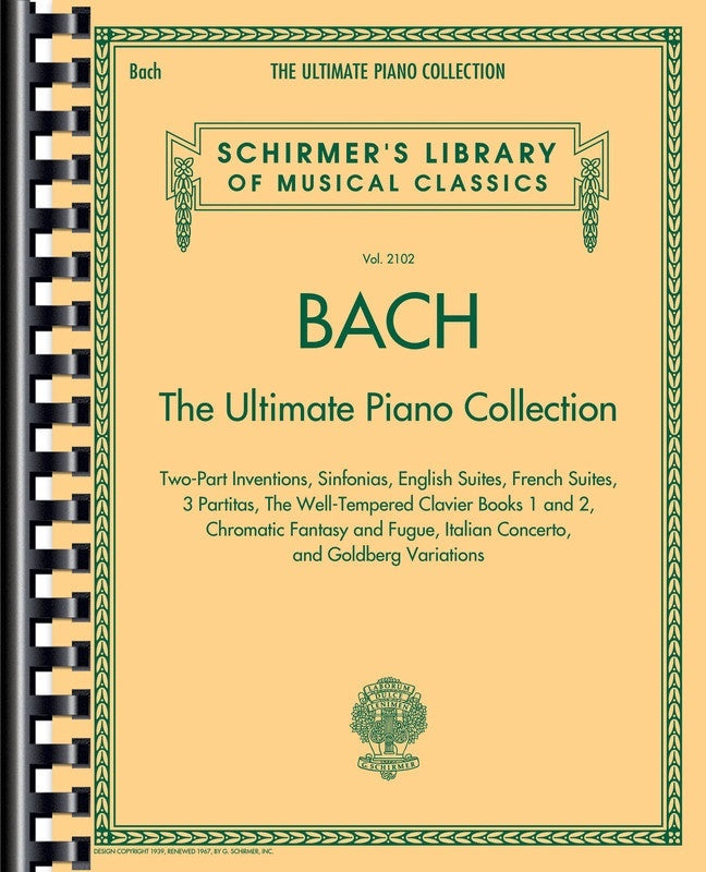 Bach - The Ultimate Piano Collection (Spiral Bound Book)