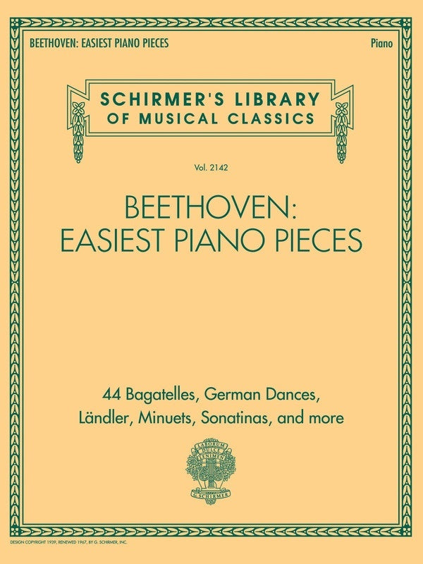 Schirmer - Beethoven - Easiest Piano Pieces — view 2