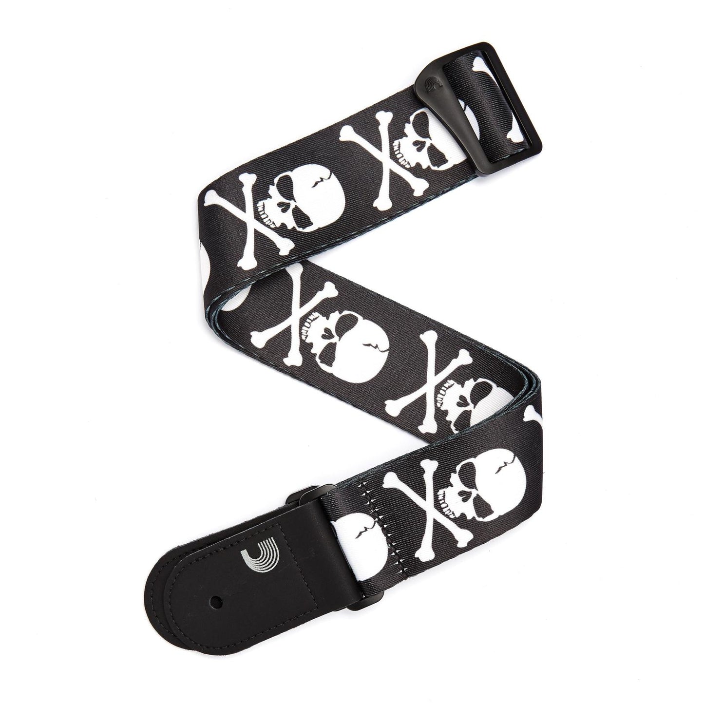 Planet Waves Woven Guitar Strap, Cross Bone Skull
