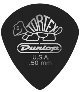 Jim Dunlop 0.50MM Tortex Black Gold Jazz Guitar Pick (Single) — view 2