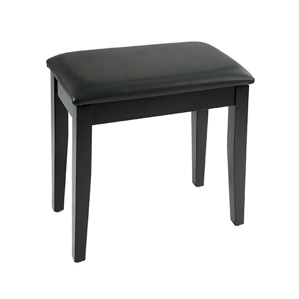Linley Fixed Height Digital Piano Stool - Non Adjustable Matte Black