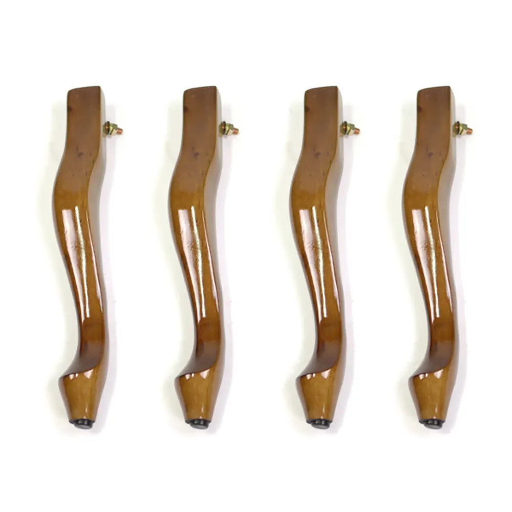 Spare Cabriolet Leg Set of 4 Adjustable Walnut