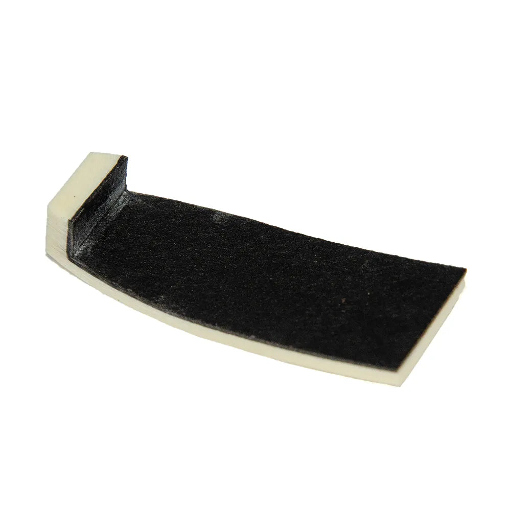 Plastic Cello Bow Tip with Fibre Lining - Bent, Made in Germany, 36.5mm Length, 14mm Width, 6.3mm Lip Height, 2.5mm Lip Width