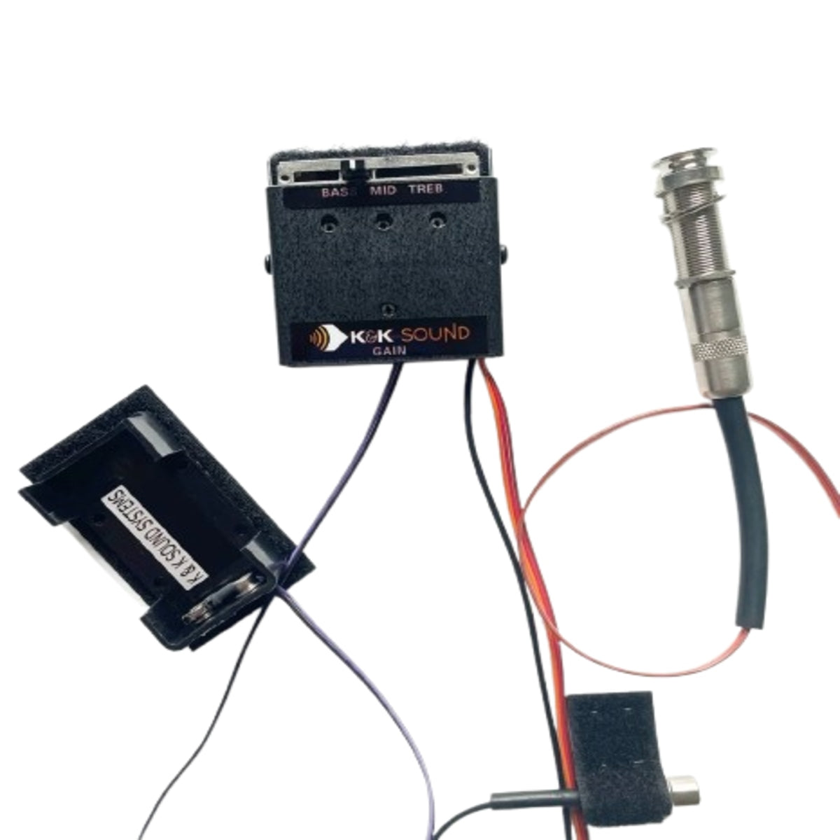 K&K UltraPure Retro Acoustic Guitar Pickup and Preamp System with 3-Band EQ and Gain Control