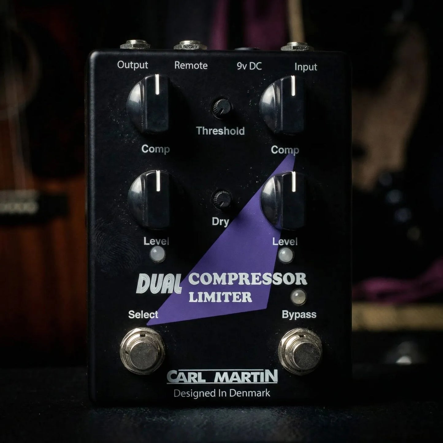 Carl Martin Dual Compressor Limiter Analog Guitar Pedal with True Bypass and Dual Compression Setups