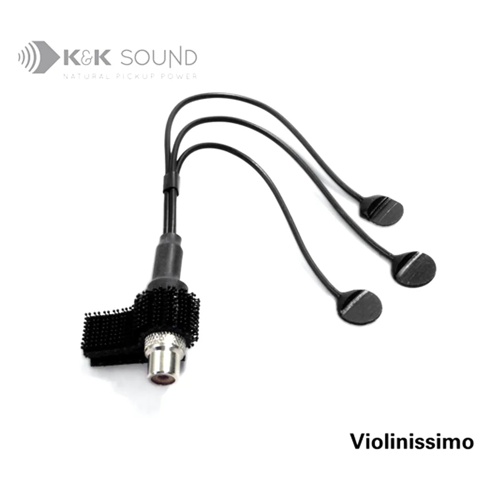 K&K Violin Triple Pickup Violinissimo with Dual-Lock Velcro Adhesive