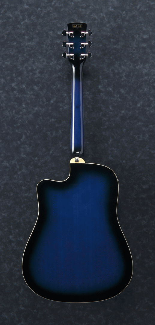 Ibanez PF15ECE Acoustic Guitar Trans Blue Burst — view 4