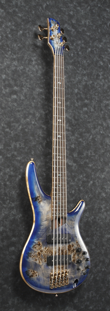Ibanez SR2605 CBB Premium Electric 5-String Bass With Bag(Pgpbb) (Cerulean Blue Burst) — view 4