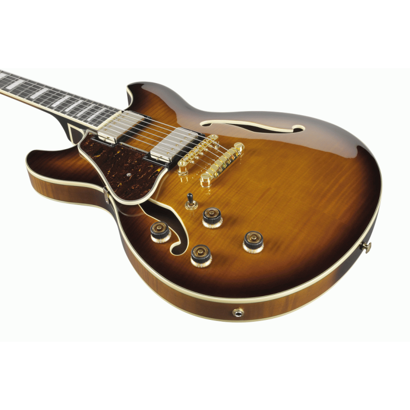 Ibanez AS93FML VLS Artcore Electric Guitar Left-Handed Violin Sunburst — view 6