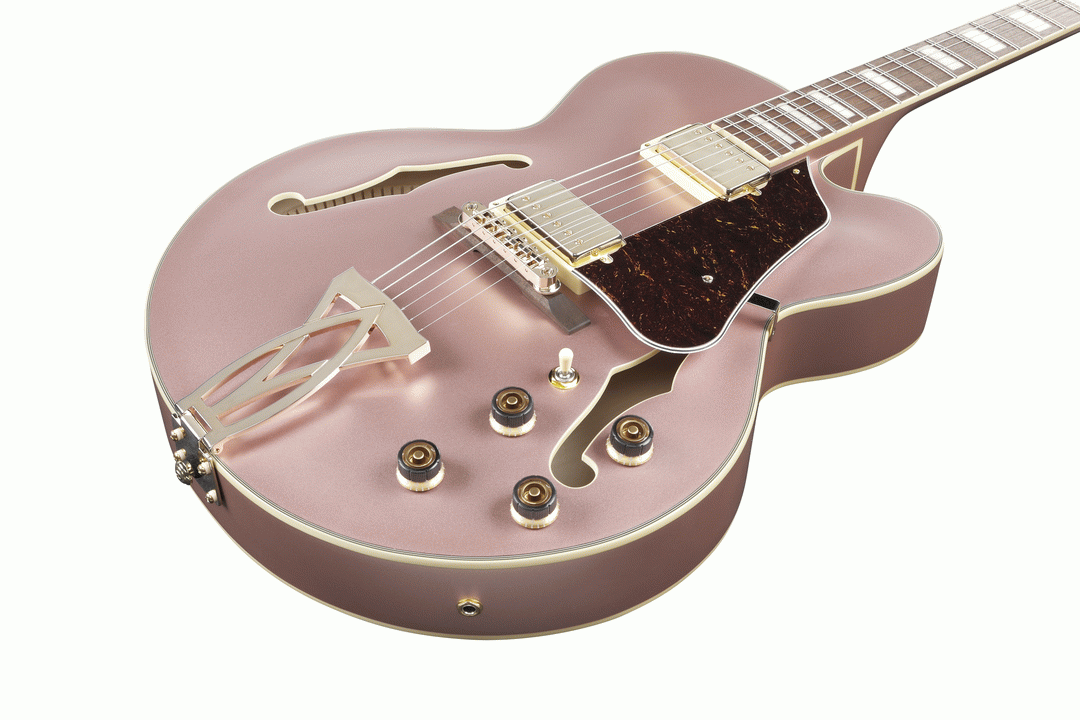 Ibanez AF75G RGF Artcore Guitar (Rose Gold Metallic Flat) — view 4