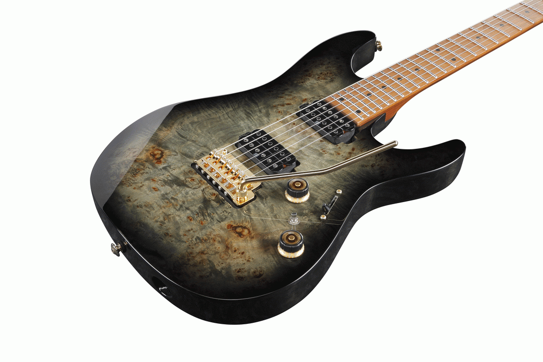 Ibanez AZ242PBG CKB Premium Electric Guitar W/Bag (Charcoal Black Burst) — view 4