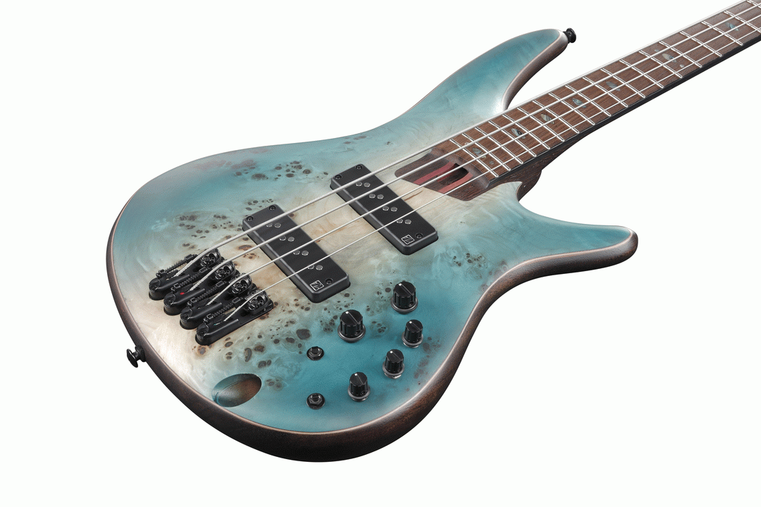 Ibanez SR1600B CHF Premium Electric Bass (Caribbean Shoreline Flat) — view 4