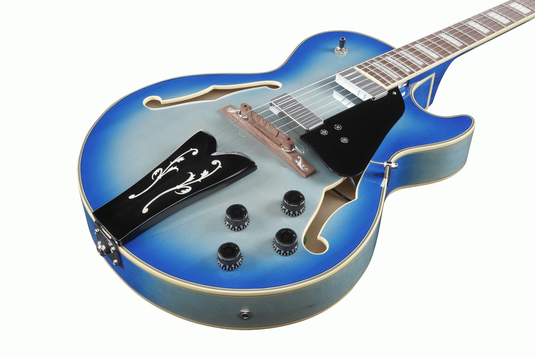 Ibanez GB10EM JBB George Benson Electric Guitar (Jet Blue Burst) — view 4